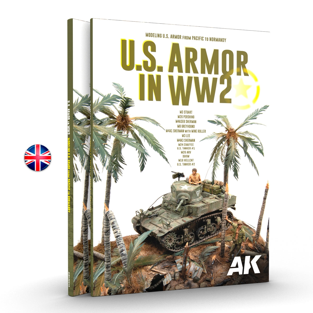 AK Interactive AK130019 US ARMOR IN WW2 (EN)