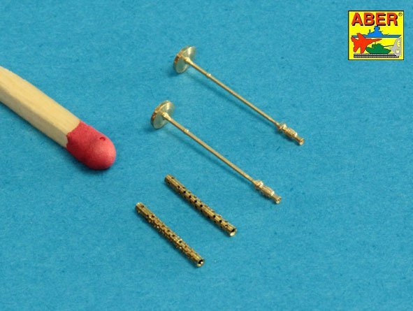 Aber 48L-21 Set of 2 barrels for German machine guns MG34 1/48 – immagine 2