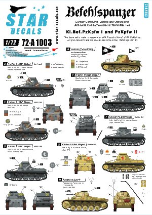 Star Decals 72-A1003 Befehlspanzer # 1 1/72 – Bild 2