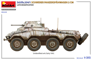 MiniArt 35413 Sd.Kfz.234/1 Schwerer Panzerspähwagen (2 cm). Late Mod 1/35 – immagine 3