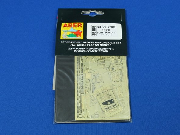 Aber 35075 Sd.Kfz.250/9 Neu 2cm Recon (DRA) 1/35 – immagine 3