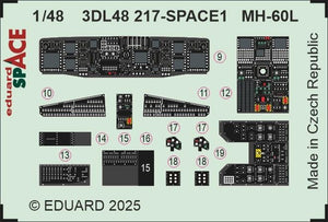 Eduard 3DL48217 MH-60L SPACE ICM 1/48 – immagine 3