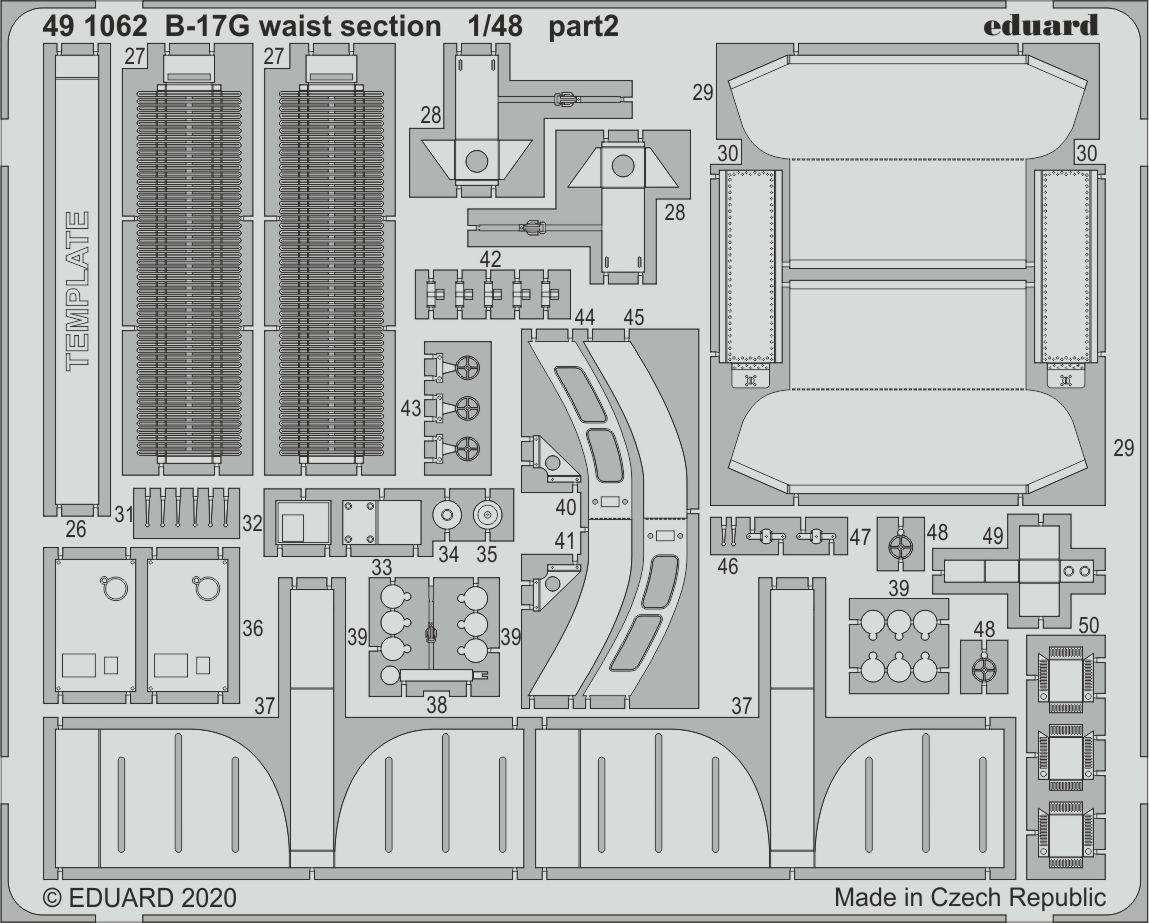 Eduard 491062 B-17G waist section 1/48 HK MODELS – Bild 2
