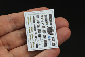 Quinta Studio QD72188 Bf 110G2/4 3D-Printed &amp;amp; coloured Interior on decal paper (Eduard) 1/72 – immagine 4