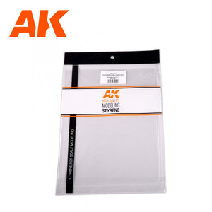 AK Interactive AK6585 0,20 MM // 0.008” THICKNESS – 245 X 195MM // 9.64 X 7.68” – CLEAR ORGANIC GLASS / ACRYLIC SHEET – immagine 2