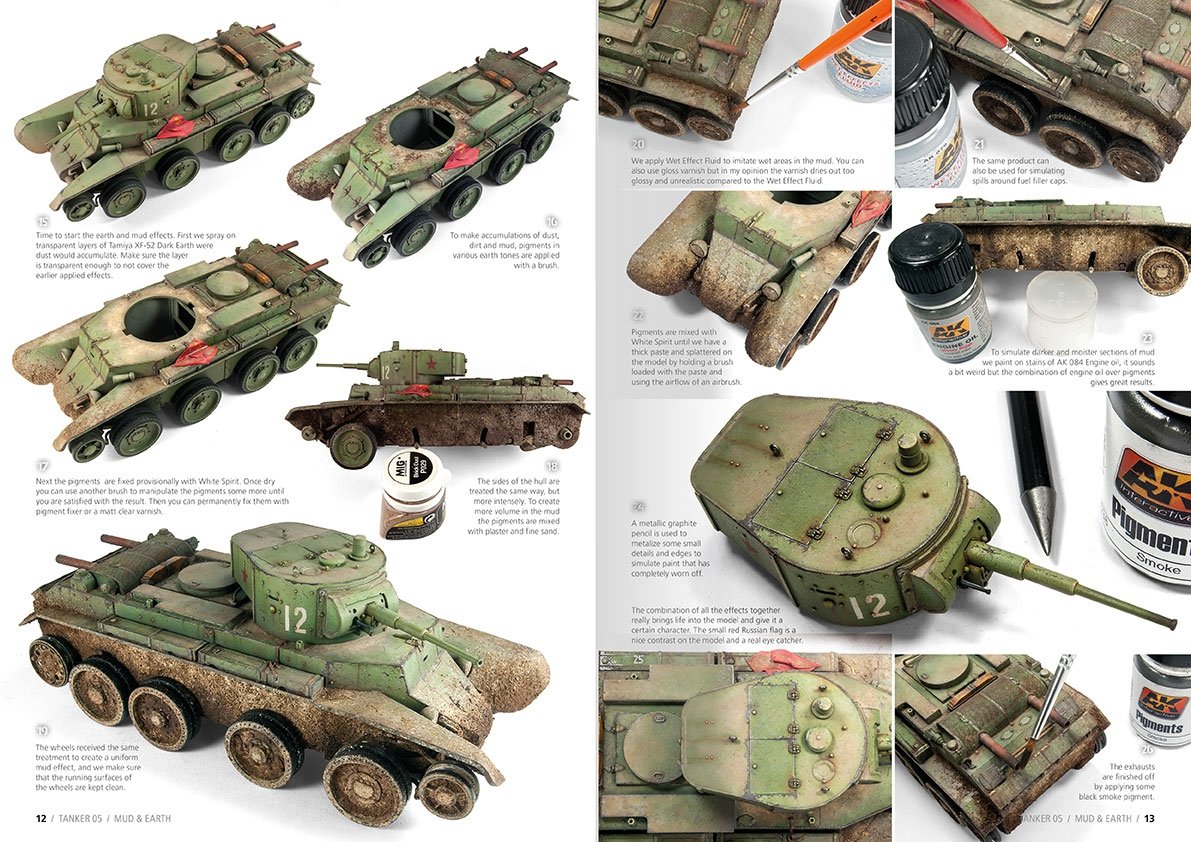 AK Interactive AK4823 TANKER 05 : BOUE ET TERRE (Anglais) – image 4