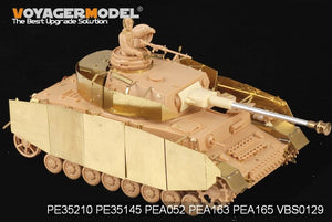 Voyager modèle PEA165 Panzer allemand de la seconde guerre mondiale.IV Ausf.H/J schürzen (pour TAMIYA 35209 35181) 1/35 – image 5