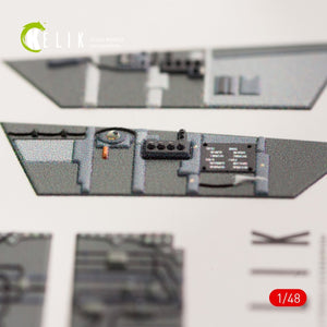 KELIK K48033 F/A-18B &amp;quot;HORNET&amp;quot; INTERIOR 3D DECALS FOR KINETIC KIT 1/48 – immagine 4