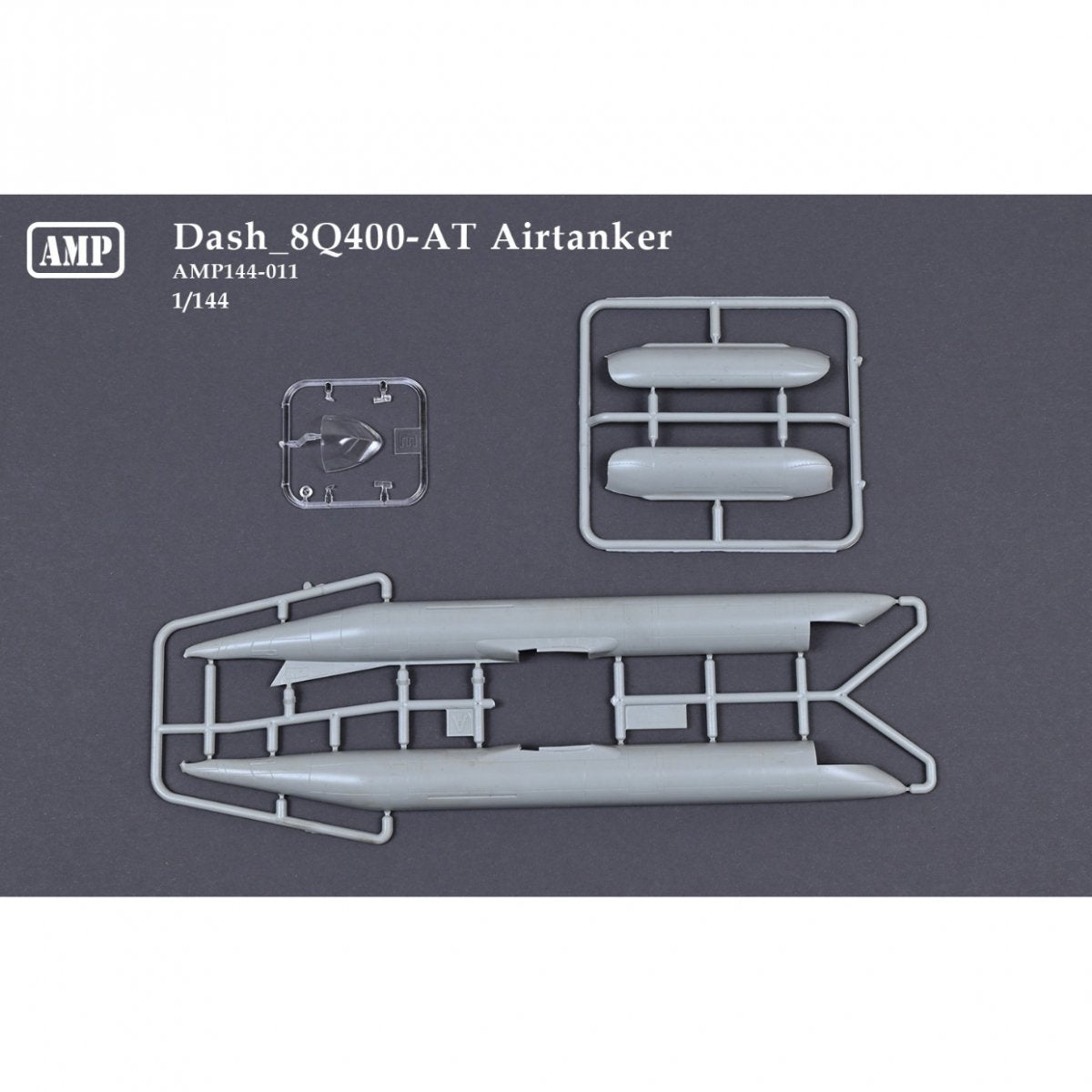 AMP 144011 Dash 8Q400-AT Airtanker - Canadian Short Range Commuter Airliner 1/144 – zdjęcie 4