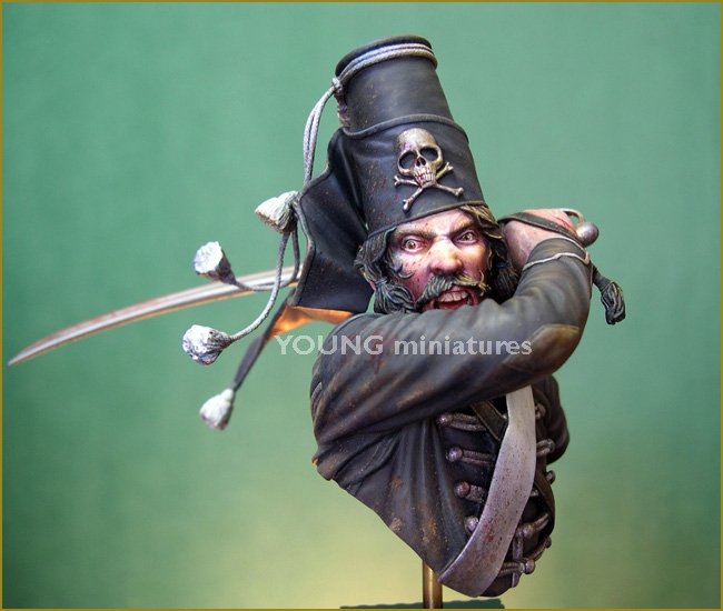 Young Miniatures YH1836 The DeathFrederick the Great&amp;#39;s 5th Hussars 1/10 – Bild 6