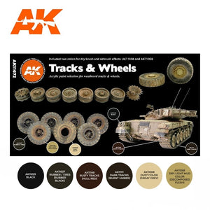 AK Interactive AK11672 3G TRACKS &amp;amp; WHEELS 6x17 ml – Bild 2