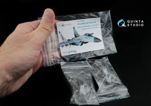 Quinta Studio QC72002 MiG-29 vacuformed clear canopy 2 pcs (for 7278, 7309 Zvezda kit) 1/72 – imagen 3