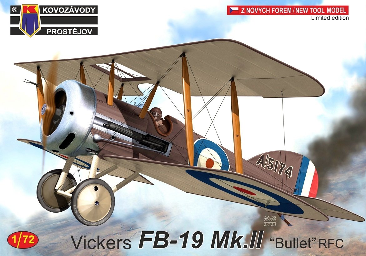 Kovozavody Prostejov KPM0250 Vickers FB-19 Mk.II "Bullet" RFC" 1/72