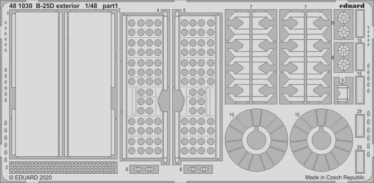 Eduard 481030 B-25D extérieur 1/48 REVELL – image 2
