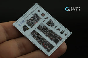 Quinta Studio QD32036 F-4D 3D-Printed &amp;amp; coloured Interior on decal paper (Tamiya) 1/32 – immagine 12