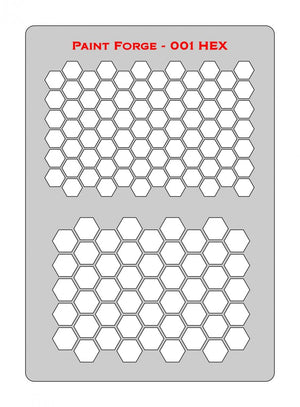 Pochoir Paint Forge PFST001L - Hexagonal
