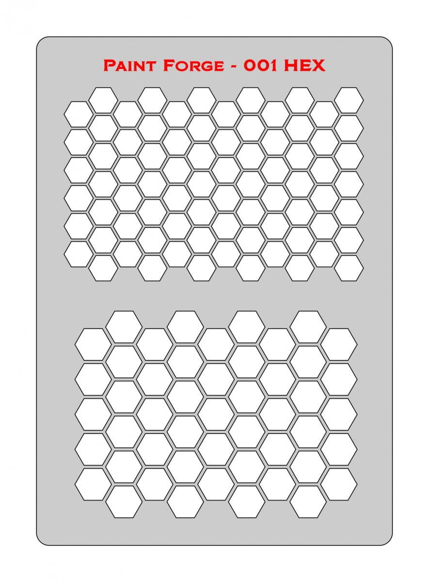 Pochoir Paint Forge PFST001L - Hexagonal