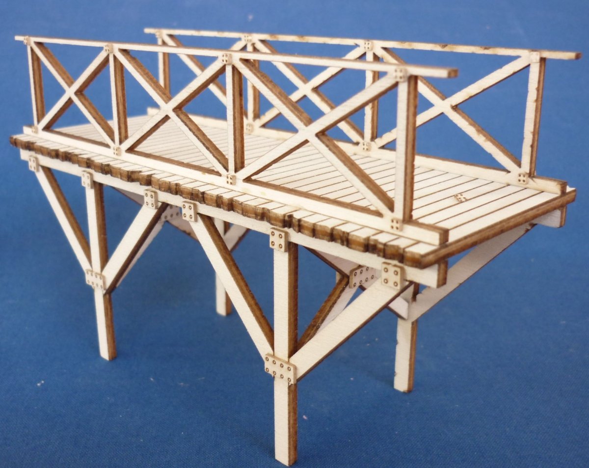 RT-Diorama 35518 Wooden bridge (small) 1/35 – immagine 2
