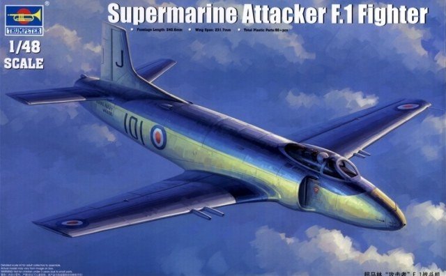 Trumpeter 02866 Supermarine Attacker F.1 Fighter 1/48