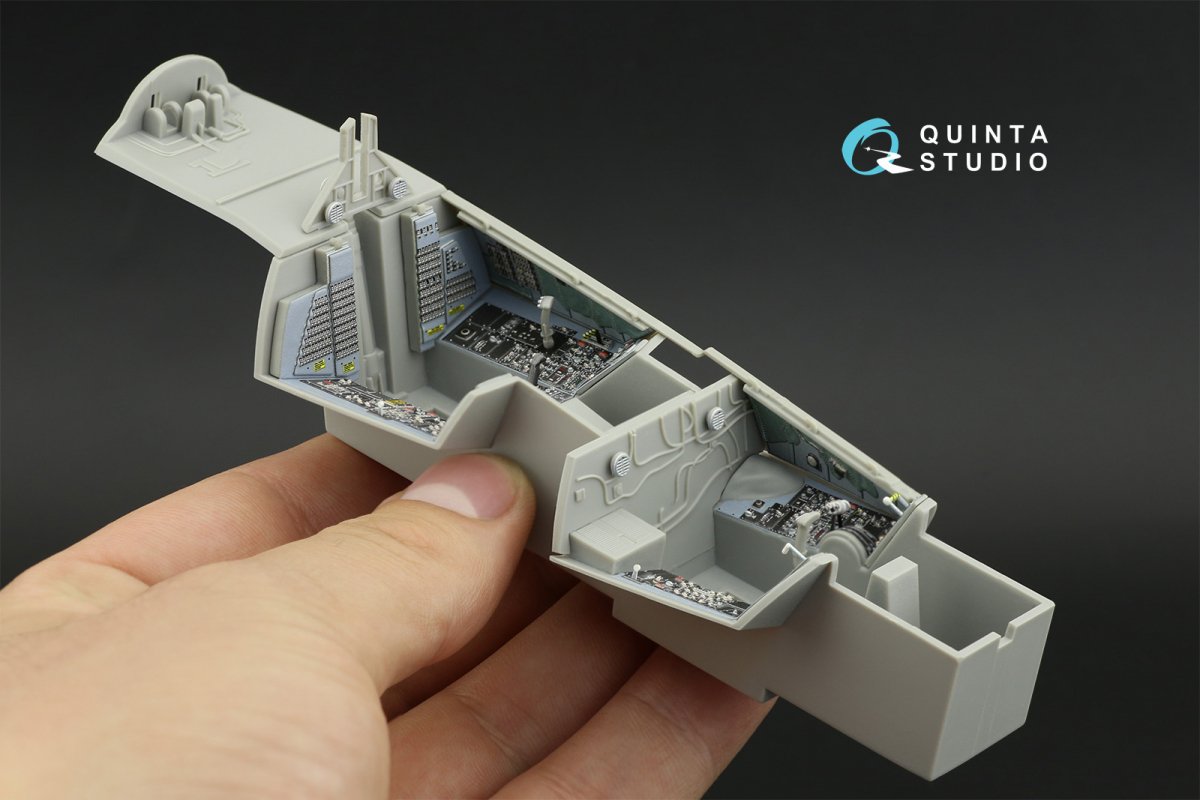 Quinta Studio QD32033 F-14D 3D-Printed &amp;amp; coloured Interior on decal paper ( Trumpeter ) 1/32 – immagine 5