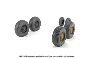 Armory Models AW48413 BAC TSR.2 wheels w/ weighted tires, type “b” (GY) 1/48 – Bild 2