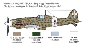 Italeri 1481 Macchi MC.202 Flogore &amp;quot;Aces&amp;quot; - 5 Regia Aeronautica Aces Versions 1/72 – zdjęcie 2