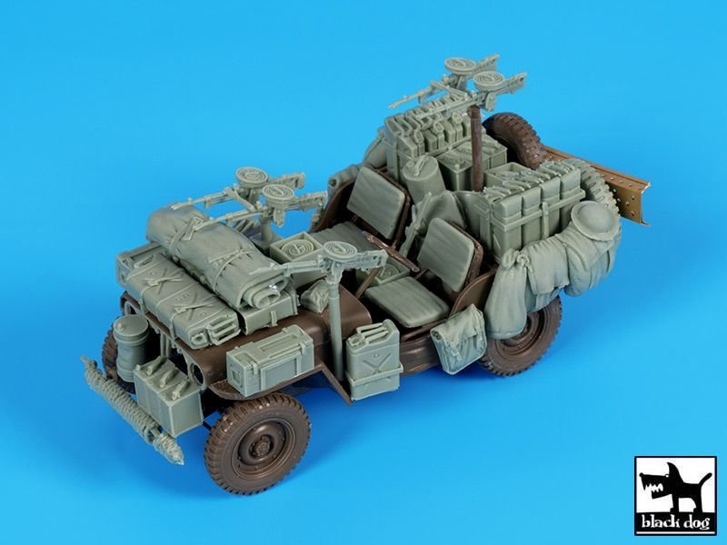 Black Dog T35224 British SAS jeep Africa accessories set 1/35 – immagine 5