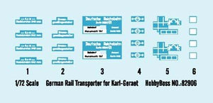 Hobby Boss 82906 German Rail Transporter for Karl-Geraet 1/72 – immagine 3