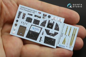 Quinta Studio QD48218 Hawker Typhoon Mk.1b early 3D-Printed &amp;amp; coloured Interior on decal paper ( Hasegawa ) 1/48 – zdjęcie 12