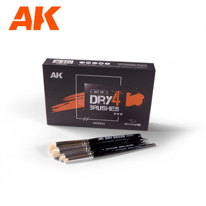 AK Interactive AK9300 DRY 4 BRUSHES SET – zdjęcie 2