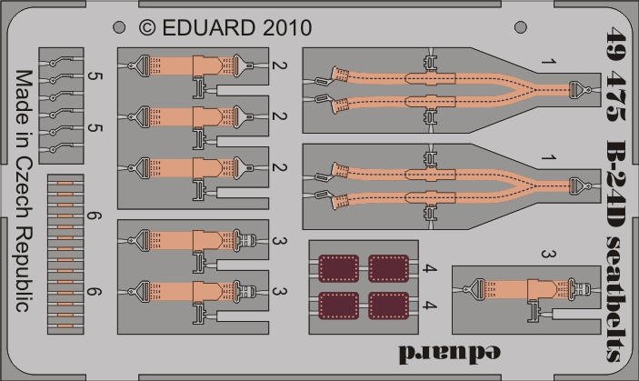 Eduard 49475 B-24D seatbelts REVELL Academy