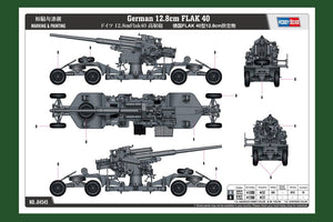 Hobby Boss 84545 Canon antiaérien allemand FLAK 40 de 12,8 cm, échelle 1/35 – image 4