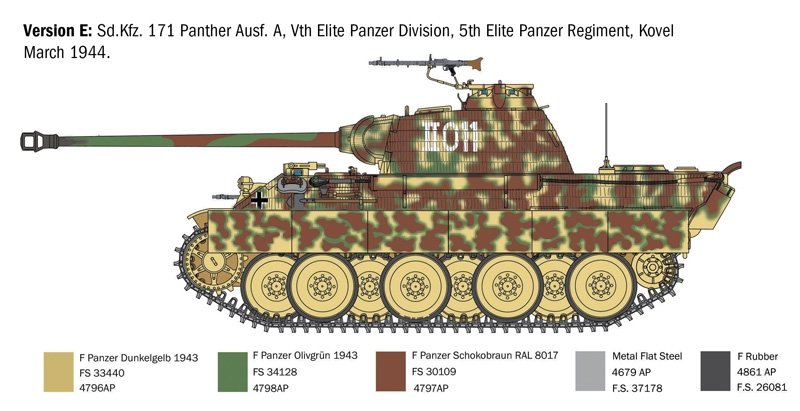 Italeri 0270 SD.KFZ. 171 PANTHÈRE AUSF. Un 1/35 – image 11