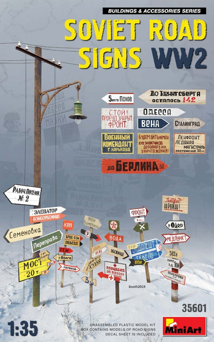 MiniArt 35601 SOVIET ROAD SIGNS WW2 1/35