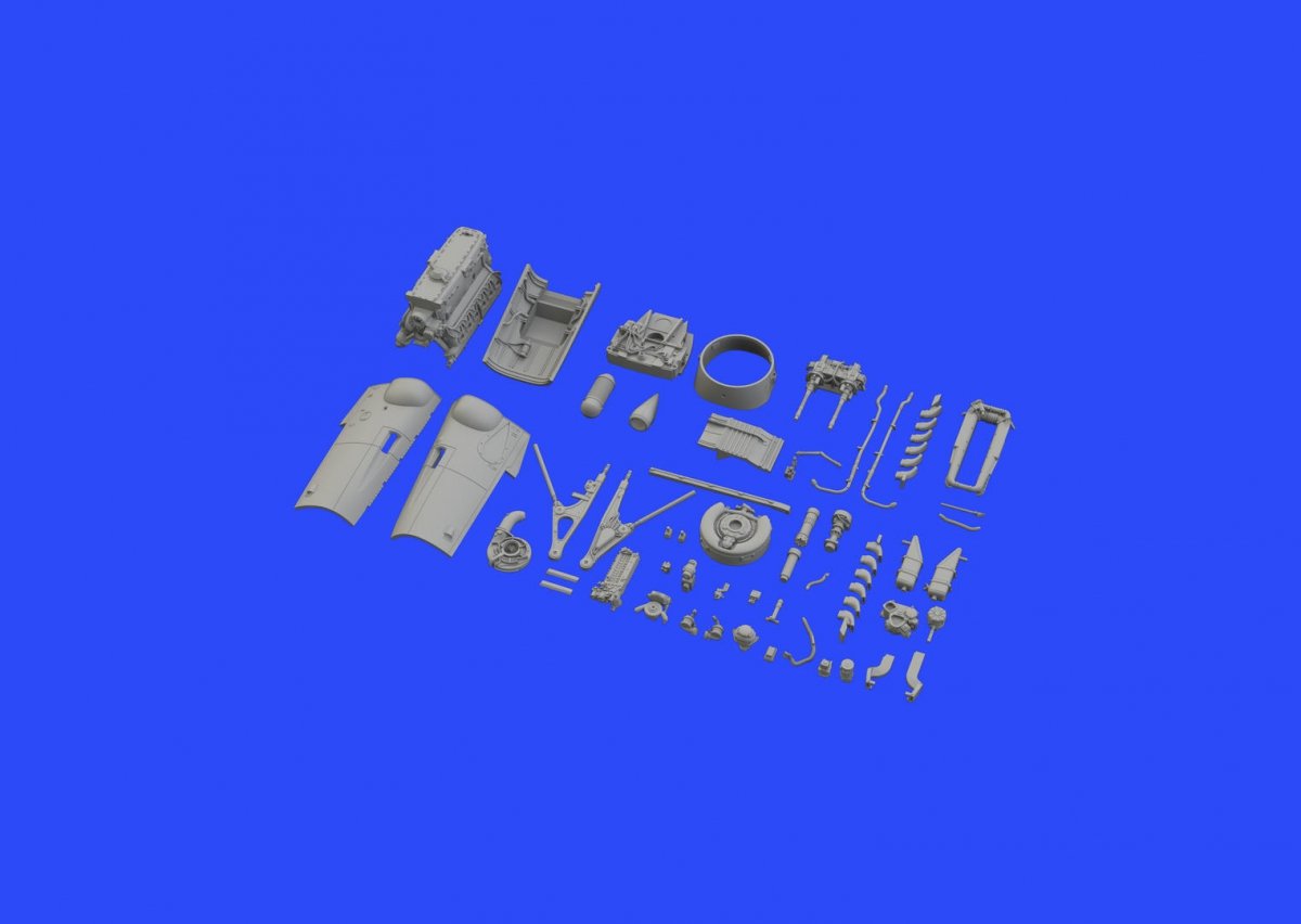 Eduard 648427 Bf 109G-6/ U4 engine TAMIYA 1/48 – immagine 3
