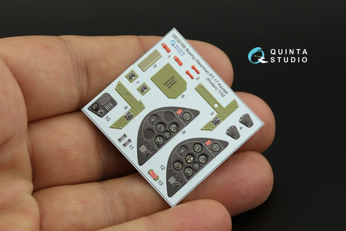 Quinta Studio QD32168 Pt-17 Kaydet Intérieur coloré imprimé en 3D sur papier décalcomanie (Roden) 1/32 – image 3