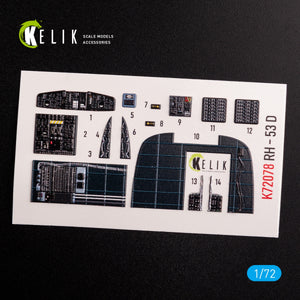 KELIK K72078 CH-53D Sea Stallion interior 3D decals for Fujimi/Academy kit 1/72 – zdjęcie 3