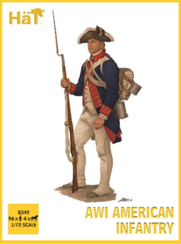 Hat 8342 American Infantry Set 1 - American War of Independence (1775-1783) 1/72
