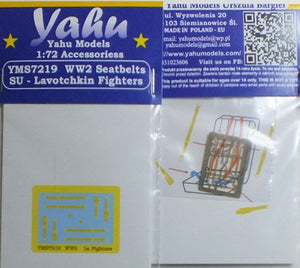 Yahu YMS7219 Ceintures de sécurité soviétiques de la Seconde Guerre mondiale (Lavochkin) 1/72