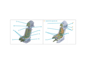 Quinta Studio QR+48069 K-36L (late) ejection seat (for Su-25/Su-25SM aircraft since 2008) (All kits) 1/48 – immagine 9