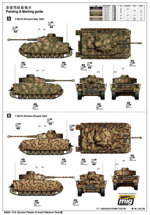 Trumpeter 00920 German Pzkpfw IV Ausf.H Medium Tank 1/16 – immagine 3