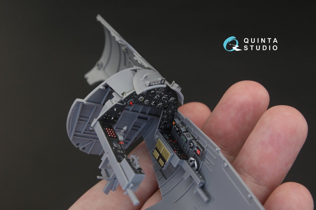 Quinta Studio QD32040 F4U-1A Corsair 3D-Printed &amp;amp; coloured Interior on decal paper (for Tamiya kit) 1/32 – zdjęcie 7