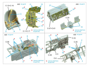 Quinta Studio QD32240 Mitsubishi J2M3 Raiden 3D-Printed &amp;amp; coloured Interior on decal paper (Zoukei Mura) 1/32 – zdjęcie 2
