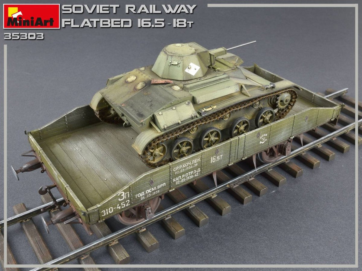 MiniArt 35303 Soviet Railway Flatbed 16,5-18t 1/35 – Bild 12