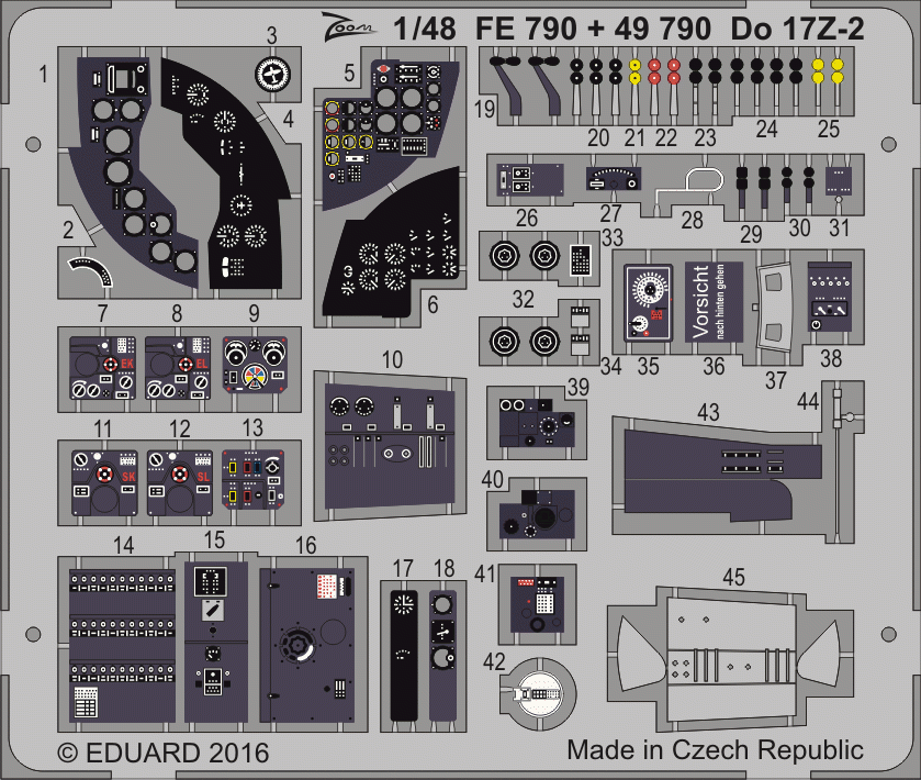 Eduard FE790 Do 17Z-2 ICM 1/48