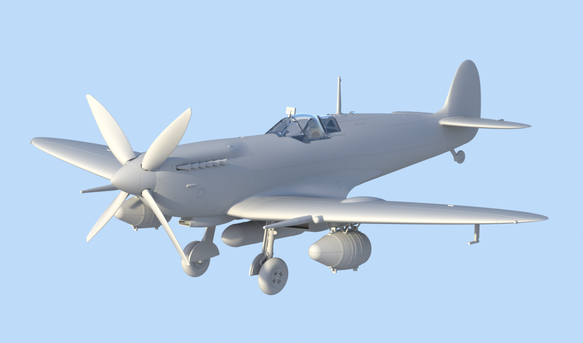 ICM 48060 Spitfire Mk.IXC Beer Delivery, WWII British Fighter 1/48 – Bild 2