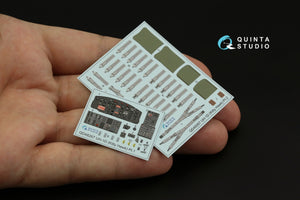 Intérieur coloré imprimé en 3D sur papier décalcomanie Quinta Studio QD48267 UH-1D (KittyHawk) 1/48 – image 3