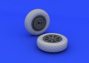 Eduard 632052 F4U-1 wheels diamond pattern 1/32 Tamiya – immagine 2
