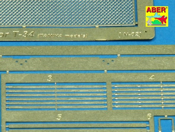 Aber 35G08 Grille covers for russian tank T-34 1/35 – immagine 2