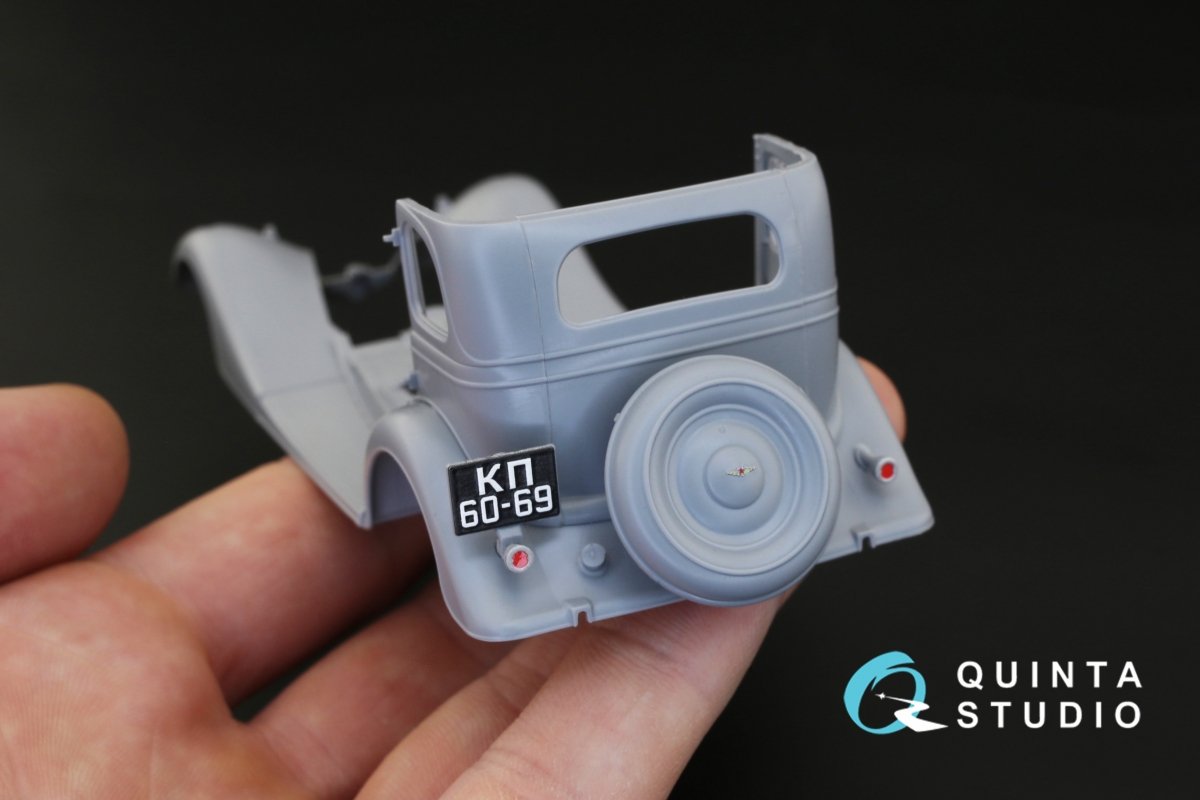 Quinta Studio QD35006 GAZ-M1 3D-Printed &amp;amp; coloured Interior on decal paper (for Zvezda kits) 1/35 – Bild 5